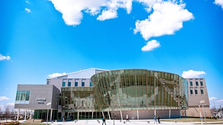 Griffin Hall on Northern Kentucky University's campus at day.