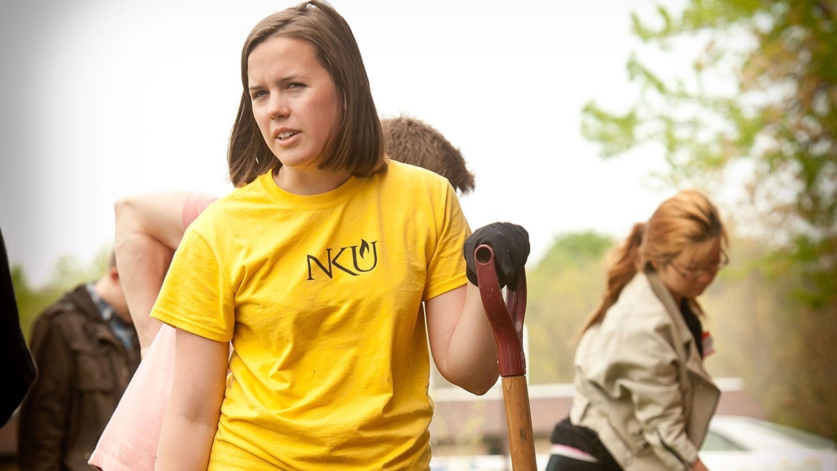 Student at philanthropy project