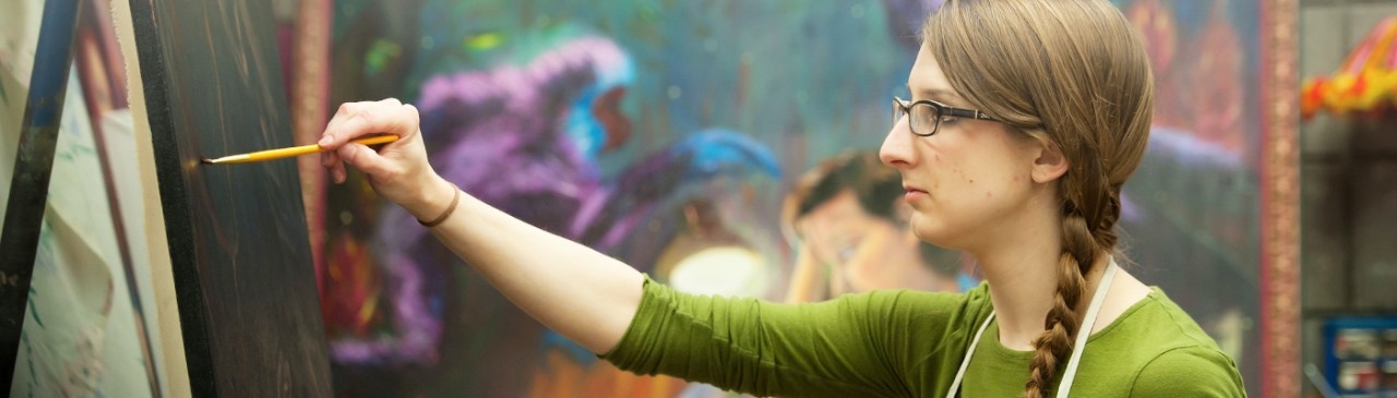 design students working