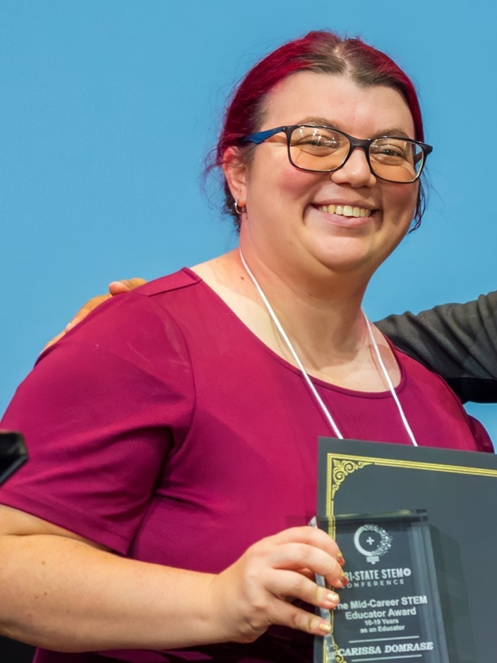 Carissa Domrase, 2024 Mid-Career STEM Educator Award recipient Carissa Domrase, 2024 Mid-Career STEM Educator Award recipient