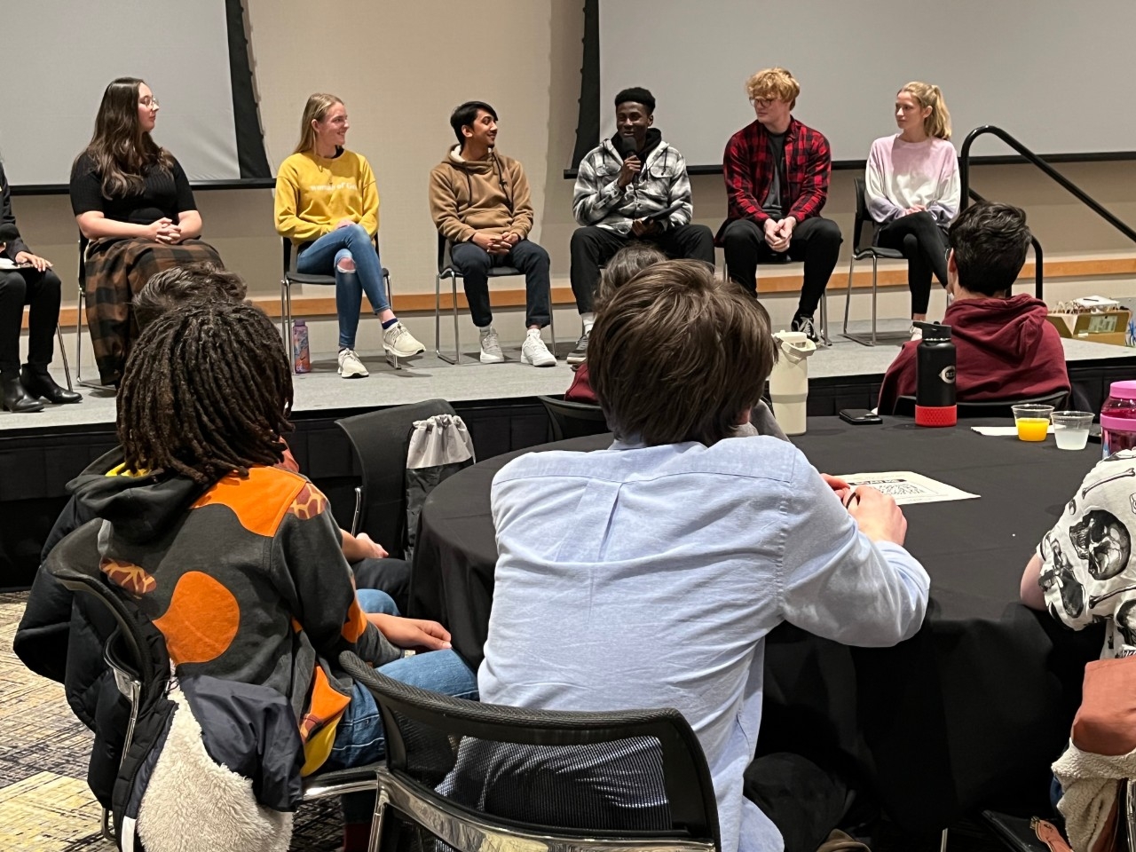 STEM and Health Professions majors share their NKU experiences with teens during High School STEM+H Day