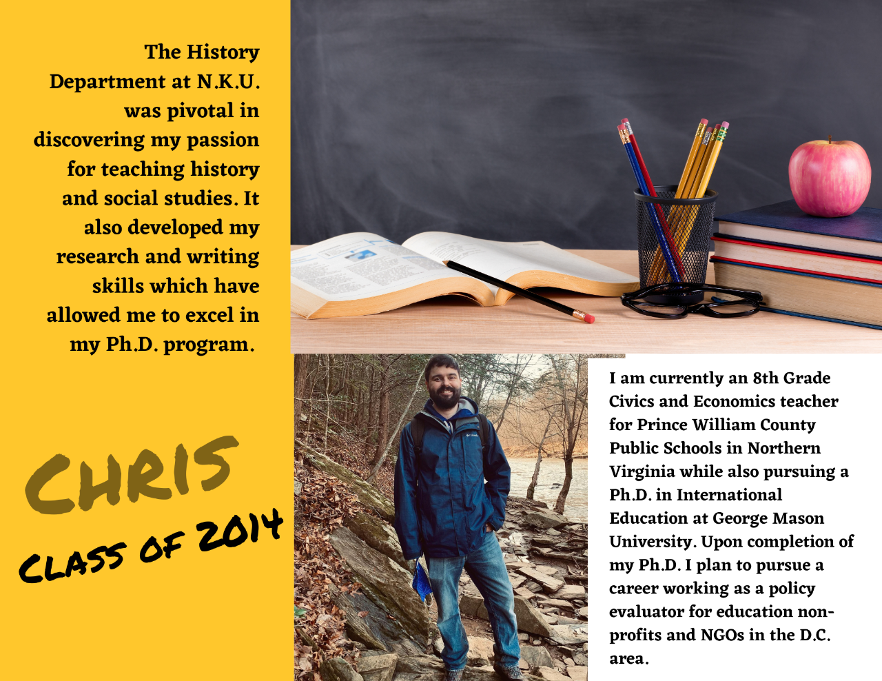 Alumni Feature of Chris H