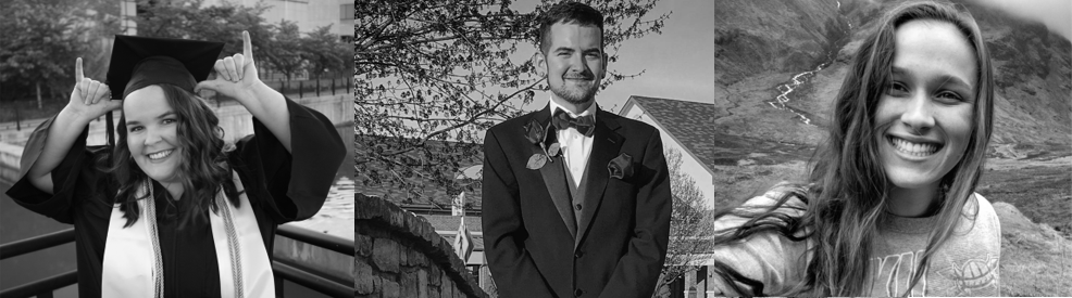 Headshots of Amanda Johnston, Corey Foister, and Sydney Renner