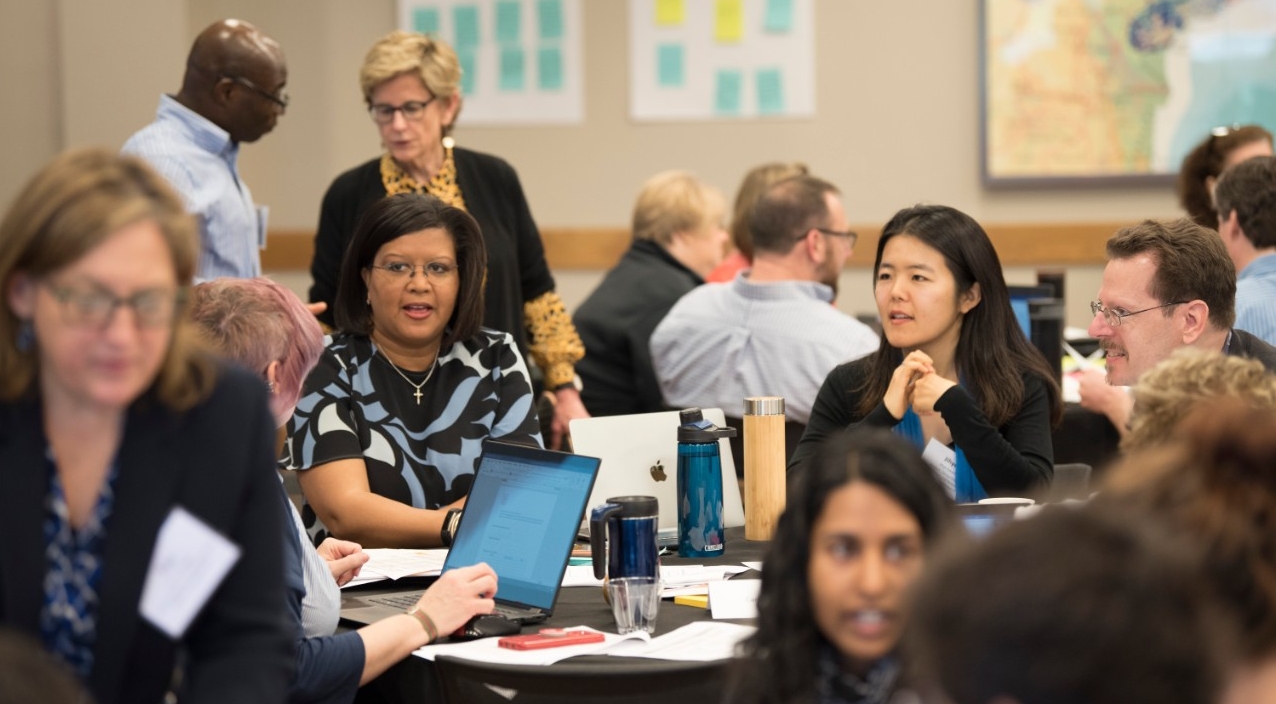 Students attending Career Fair 