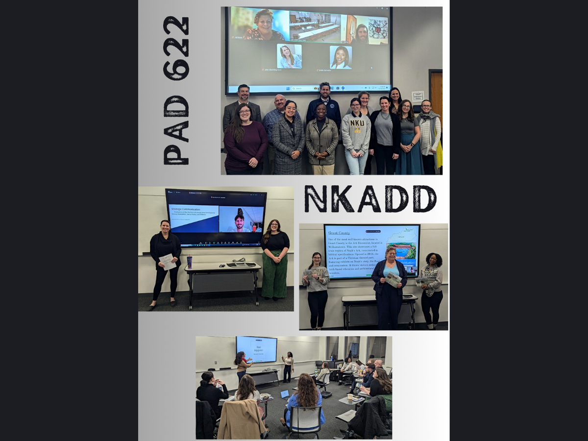 Students in PAD 622 presenting to NKADD