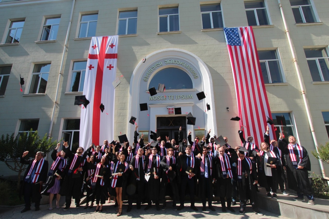 45 Georgian students graduate with master's degrees in cybersecurity from NKU after completing a joint program between NKU and SANGU. 